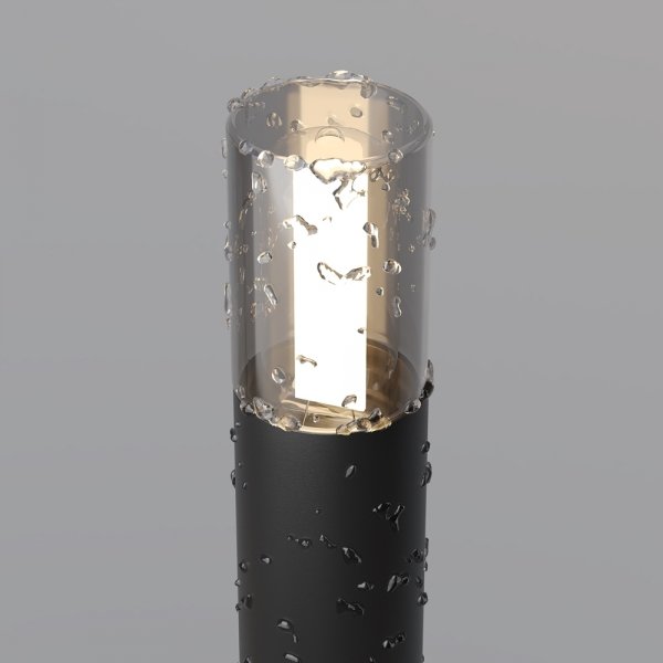 Minimalistyczny słupek ogrodowy zewnętrzna lampa grafitowa tuba Glide MAYTONI O437FL-01GF1