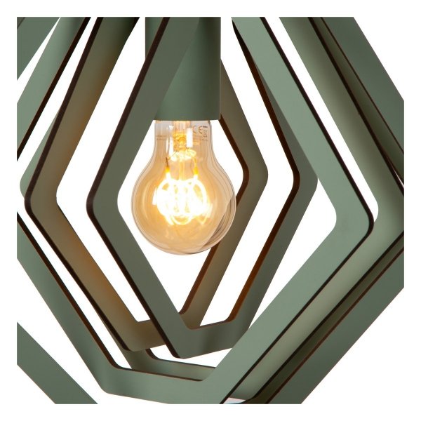 Drewniana Lampa Wisząca Nowoczesna MAURO 77489/01/33 LUCIDE