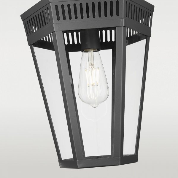 Czarna lampa wisząca zewnetrzna ogrodowa FUNCHAL P01156BK