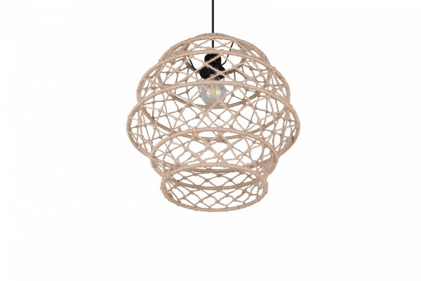 Lampa wisząca pleciona kolor naturalny owalna boho rystykalna industrialna minimalistyczna nad stół do salonu sypialni HIVE R31681936 Rl