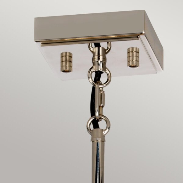Kryształowy Kwadratowy Żyrandol Lampa wisząca Aries Elstead Lighting ARIES-4P-S Szklana Glamour