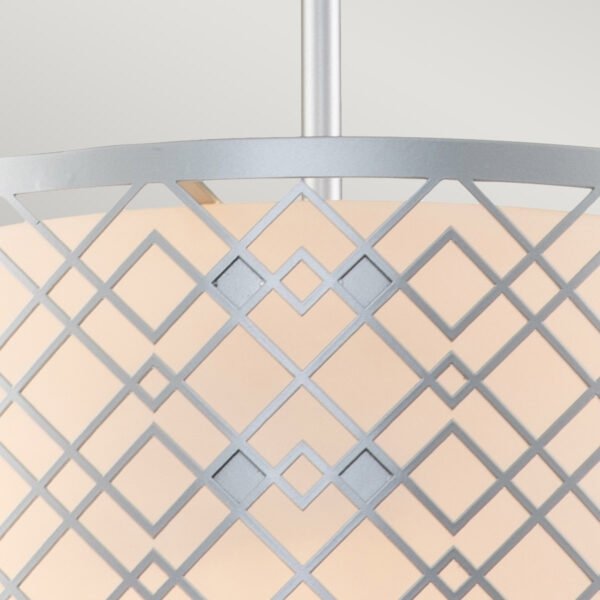 Designerska lampa wisząca Ziggy Elstead Lighting Lakierowane srebro 