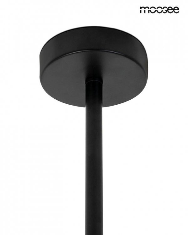 Nowoczesna czarna lampa wisząca Piazetta Moosee szklane MSE1501100140 led 6W 3000K