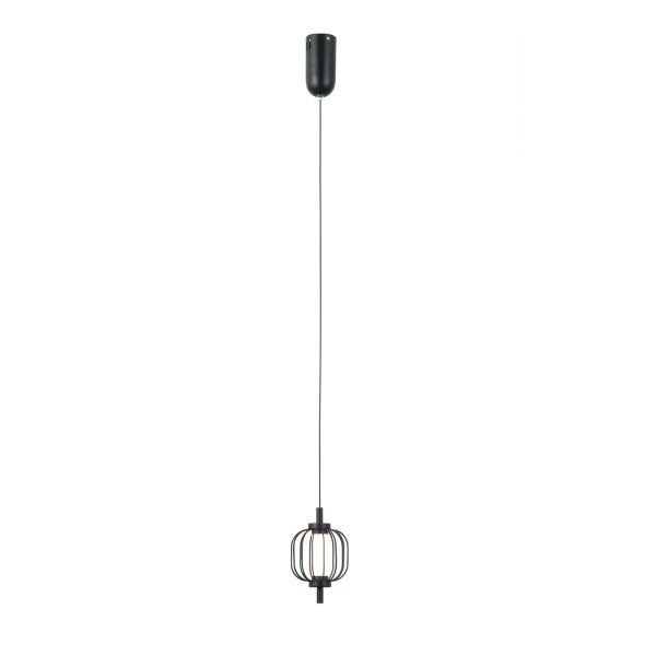 Czarna lampa wisząca nowoczesna Pedro Italux PND-34405-1-BK