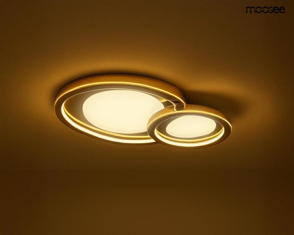 Lampa sufitowa plafon LED 45W CELL 2 złota MOOSEE MSE1501100509