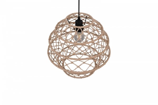 Lampa wisząca pleciona kolor naturalny owalna boho rystykalna industrialna minimalistyczna nad stół do salonu sypialni HIVE R31681936 Rl