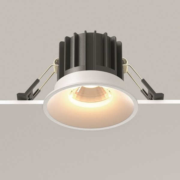 Biała Oprawka Wpuszczana Downlight Round Maytoni DL058-12W3K-W