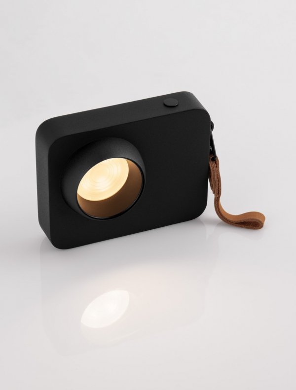 Designerska lampka biurkowa w kształcie aparatu fotograficznego PARINAS LE44506 Luces Exlusivas