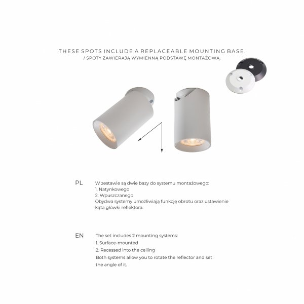 TLS006-WH TORE LAMPA SUFITOWA BIAŁA/WHITE