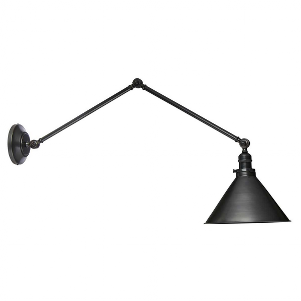 Industralna lampa sufitowa/kinkiet na wysięgniku w kolorze starego brązu Provence PV-GWP-OB Elstead Lighting