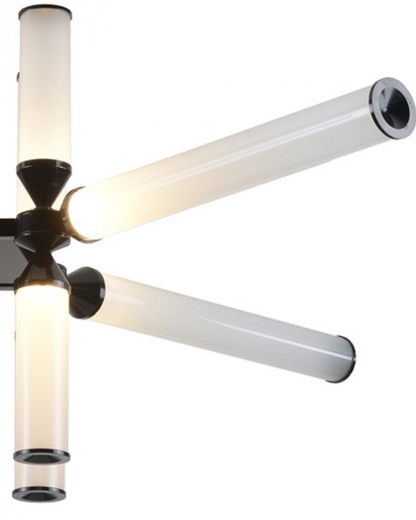  Nowoczesna Lampa Wisząca LED Quadro 115cm Czarny Połysk 36W RH115-12P