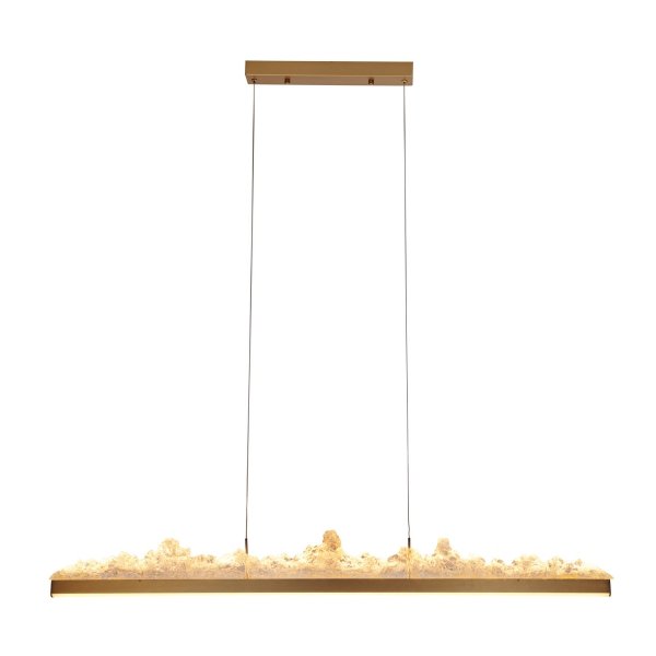 Dekoracyjna lampa wisząca listwa LED designerska MONTANA LONG ST-6490P/L Step Into Design salonowa nad stół