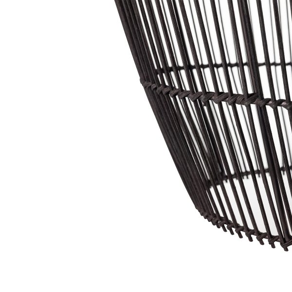 Czarna Lampa Wisząca Z Bambusa W Stylu Boho HAITI BLACK M 11167 Nowodvorski Lighting