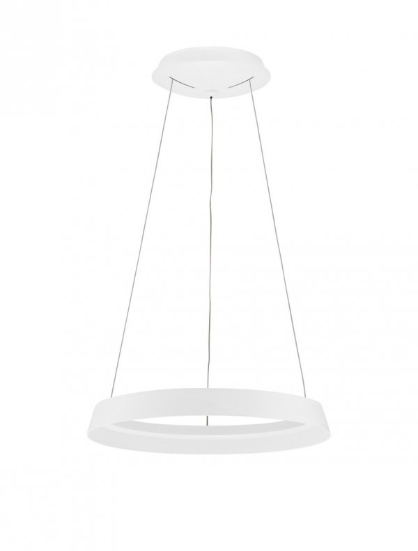 Nowoczesna lampa wisząca LED okrąg w kolorze białym BATALLAS LE44785 Luces Exclusivas