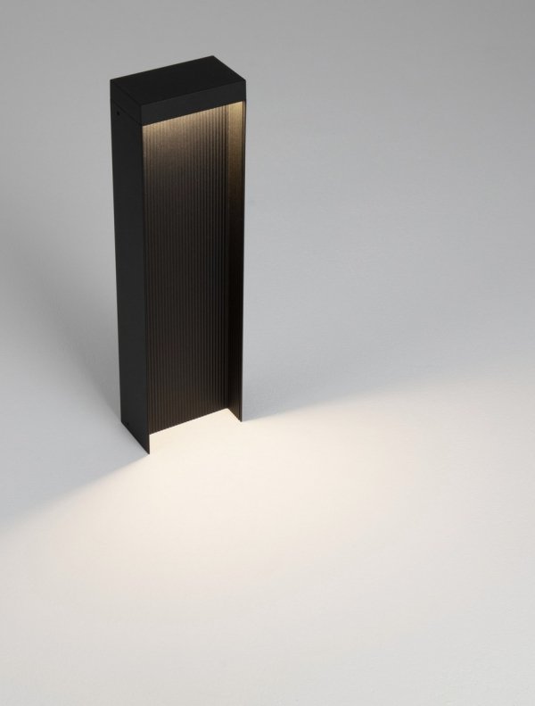 Minimalistyczny słupek ogrodowy klasyczny LED aluminiowy kolor antracyt niski prostokątny IP65 ONZULIA LE75115 Luces Exclusivas