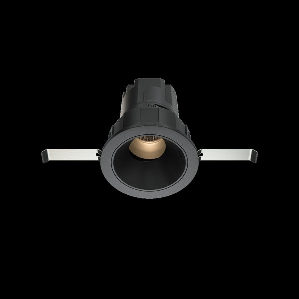 Czarna Oprawka Wpuszczana Maytoni Downlight Wise DL057-7W3K-B