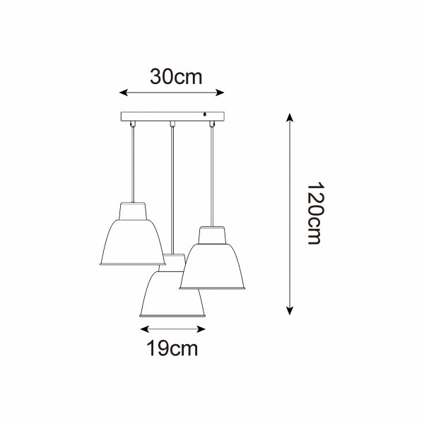 P21031M-3R ORLO LAMPA WISZĄCA BIAŁA/WHITE