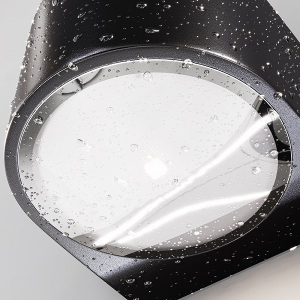 Nowoczesny kinkiet elewacyjny zewnętrzny LED aluminium grafitowy podświetlający ścianę Blow MAYTONI O435WL-L10GF3K