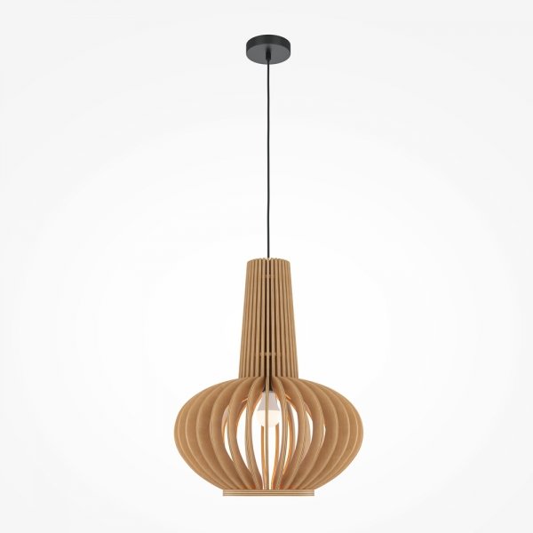 Lampa wisząca designerska rustykalna brązowa nad stół do jadalni do salonu ozdobna regulacja wysokości Roots MAYTONI MOD193PL-01W1