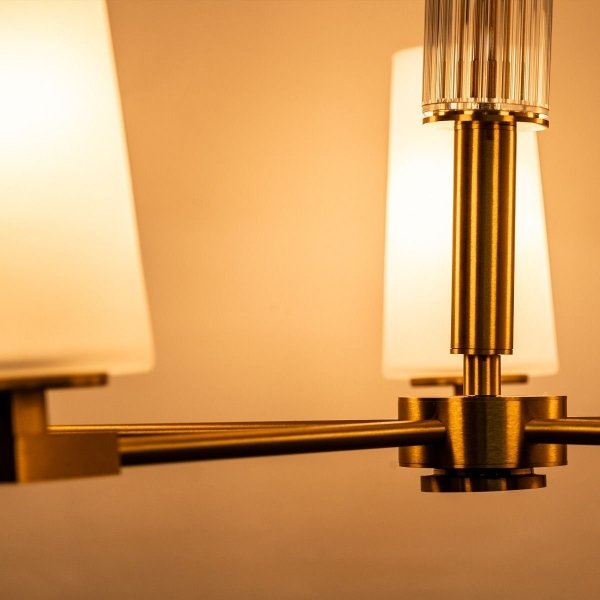 Lampa wisząca 1244 VINCENZA Mosiądz Elegancki Żyrandol Zuma Line