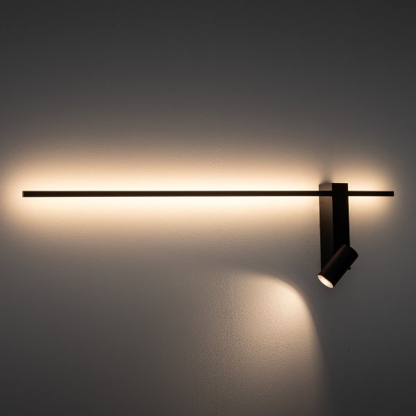 Nowoczesny czarny kinkiet ścienny EASY LED RIGHT BLACK 11426 Nowodvorski Lighting