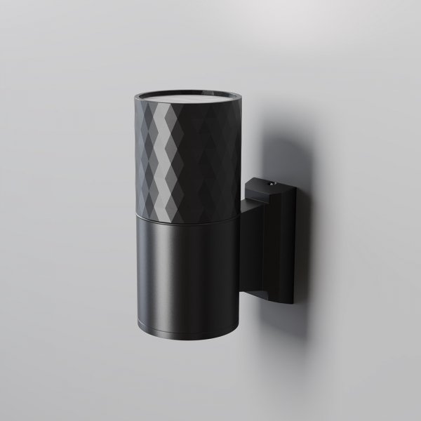 Nowoczesny kinkiet elewacyjny zewnętrzny elegancki aluminium czarny dekoracyjny podświetlający ścianę Bowery MAYTONI O583WL-01B