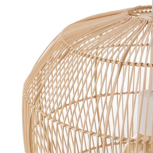 Naturalna Lampa Wisząca Z Bambusa W Stylu Boho HAITI M 11164 NOWODVORSKI