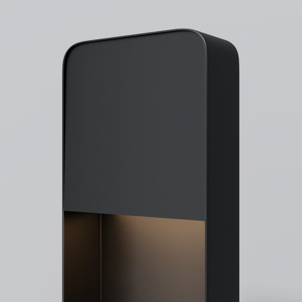 Designerskie oświetlenie zewnętrzne LED aluminium czarny słupek Porte MAYTONI O481FL-L7B3K