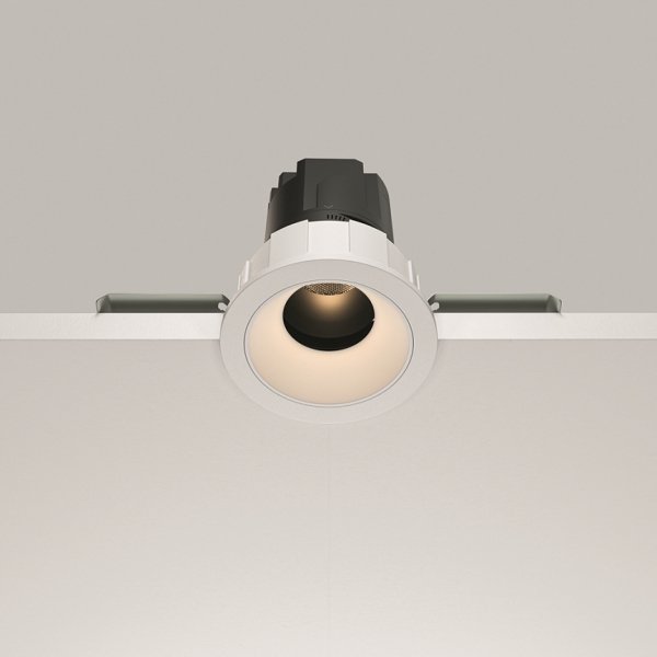Biała Oprawka Wpuszczana Maytoni Downlight Wise DL057-7W3K-W