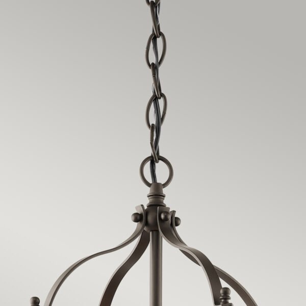 Mała lampa wisząca Larkin 2 źródła światła stary brąz designerska metalowa KL-LARKIN-P-S-OZ KICHLER 