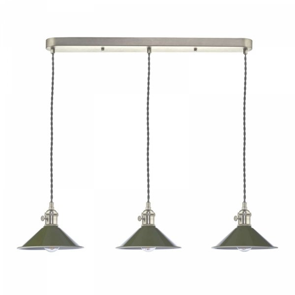 Chrom Lampa Wisząca Vintage Zielone Klose HADANO HAD3661-07 DAR LIGHTING