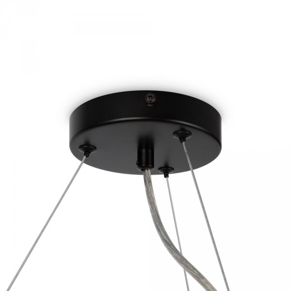 Nowoczesna Designerska Czarna Lampa Wisząca Molekularna Szklane Kule DALLAS MAYTONI MOD545PL-24B