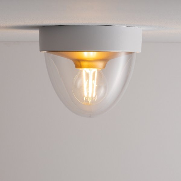 Zewnętrzna Oprawa Sufitowa Plafon IP44 NOOK  WHITE/GOLD 7970 Nowodvorski Lighting
