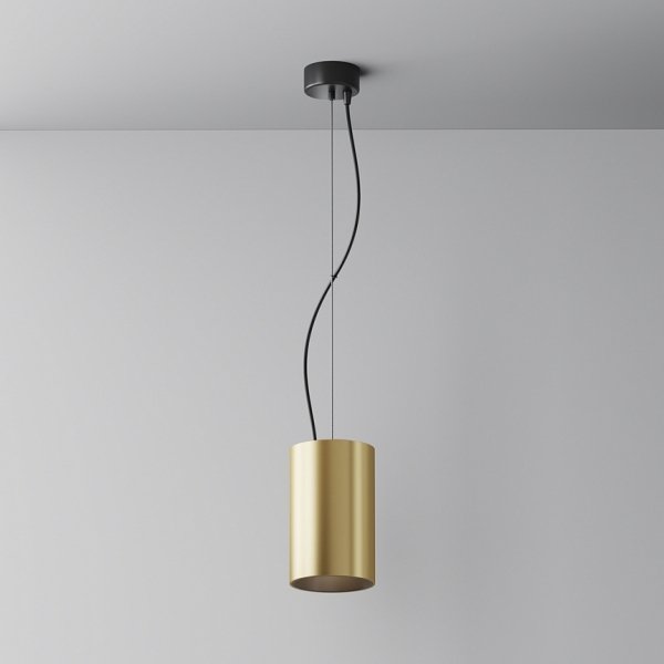 Nowoczesna Lampa Wisząca Tuba Złota Efir Maytoni P089PL-33W3K-MG