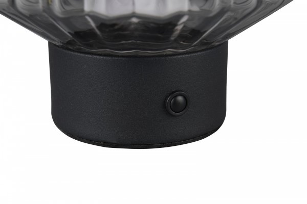 Dekoracyjna Lampka Stołowa LED Dymiony Szklany Klosz LORD R57761154 RL