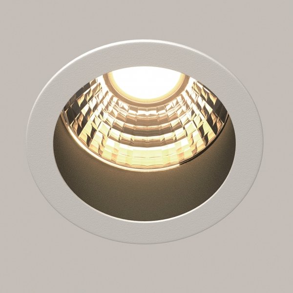 Biała Nowoczesna Oprawka Wpuszczana Downlight Minor Maytoni DL089-9W3K-BW LED 9W