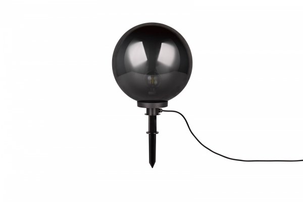 Minimalistyczny Czarny Słupek Ogrodowy Kula BOLO R57044054 RL