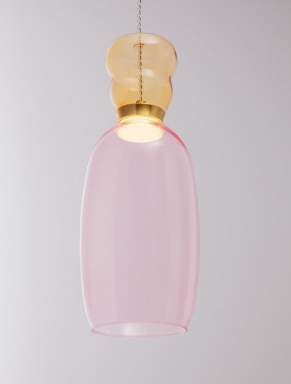 Lampa Wisząca z Kolorowego Szkła Luces Exclusivas PERENE LE44465