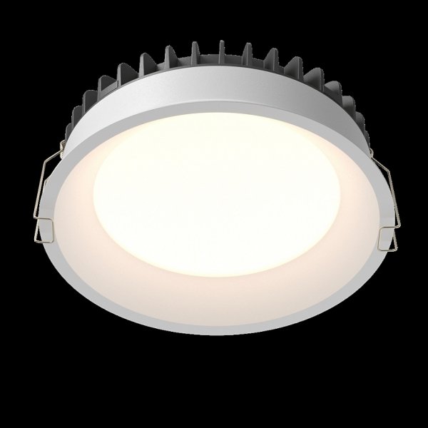 Okrągła Oprawa Wpuszczana Do Łazienki Downlight Okno Maytoni DL055-24W3-4-6K-W
