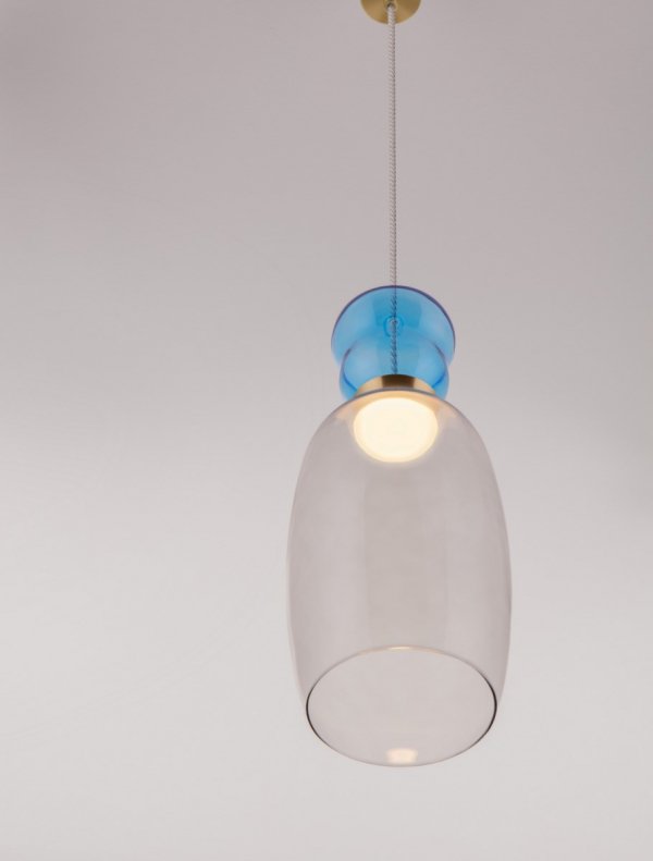 Lampa Wisząca z Kolorowego Szkła Luces Exclusivas PERENE LE44467