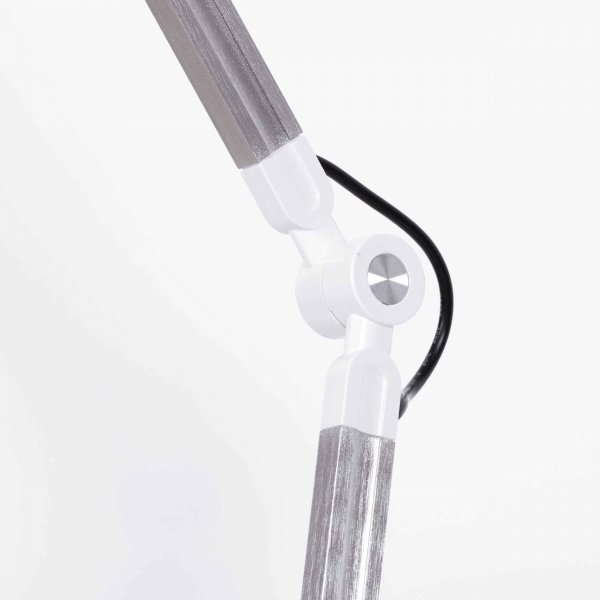Nowoczesna Regulowana Lampka Biurkowa LED Srebrna ALETTE KK-BL1221 SREBRNY KAJA