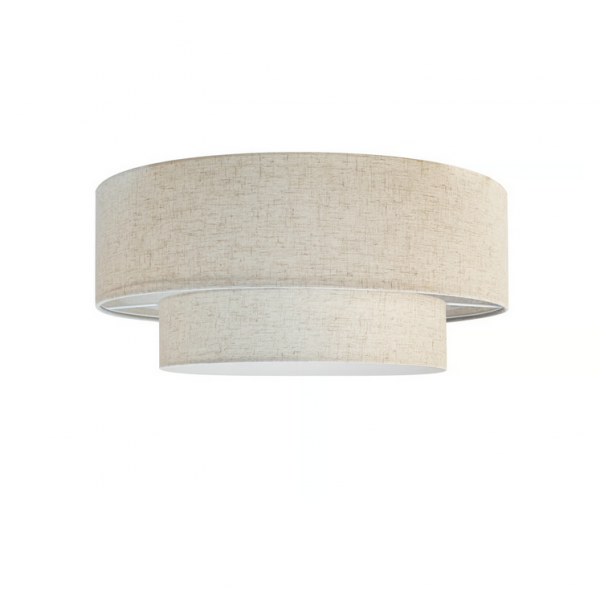 Beżowy abażurowy plafon sufitowy Malodin 2512436009 Nordlux