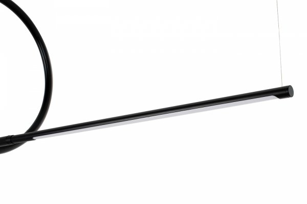 Designerska lampa wisząca salonowa okrąg listwa czarna geometryczna STICK MSE1501100534 MOOSEE King Home