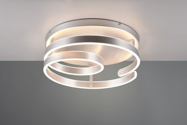 Nowoczesna Dekoracyjna Lampa Sufitowa Plafon W Kolorze Aluminiowym MARNIE 644110105 TRIO