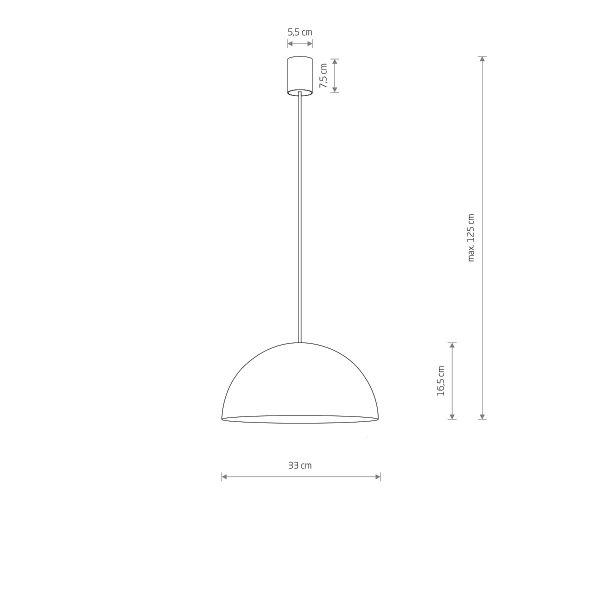 Lampa Wisząca HEMISPHERE HIT S BLACK-GOLD 10702 Nowodvorski Lighting