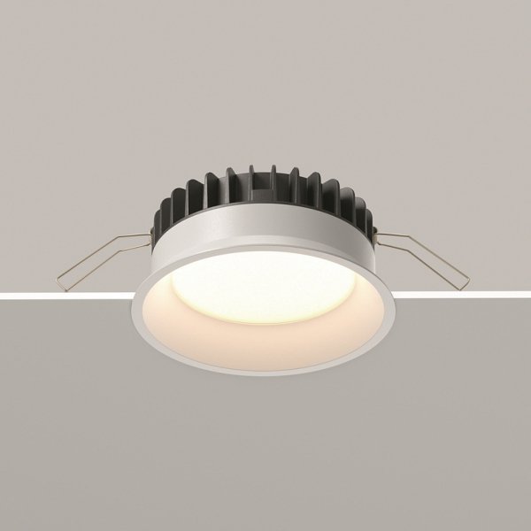 Okrągła Oprawa Wpuszczana Do Łazienki Downlight Okno Maytoni DL055-12W3-4-6K-W