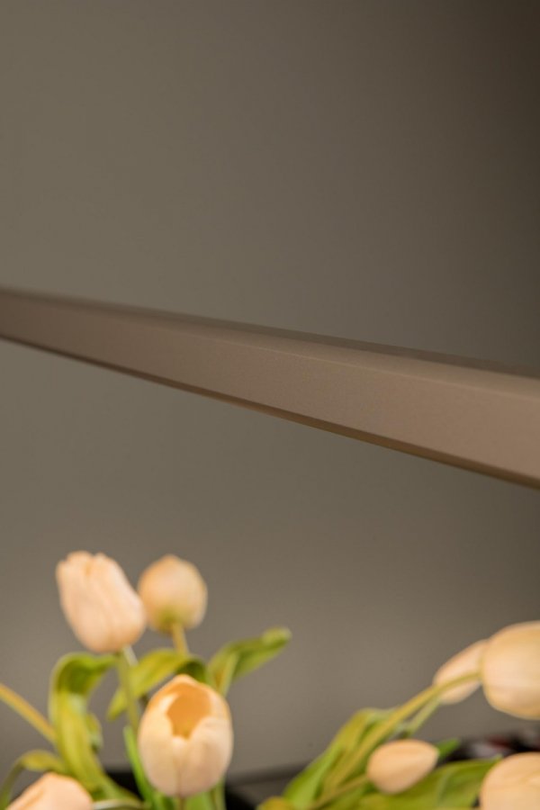 Nowoczesna uniwersalna lampa wisząca LED minimalistyczna brązowa aluminiowa listwa podłużna ściemnialna BRAGA 23472/36/96 Lucide