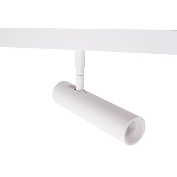 Reflektor do szynoprzewodu magnetycznego LED biała tuba minimalistyczna nowoczesna regulowana On-Off M0033N MAXLIGHT