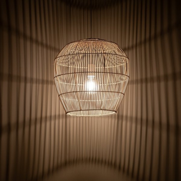 Naturalna Lampa Wisząca Z Bambusa W Stylu Boho HAITI M 11164 NOWODVORSKI