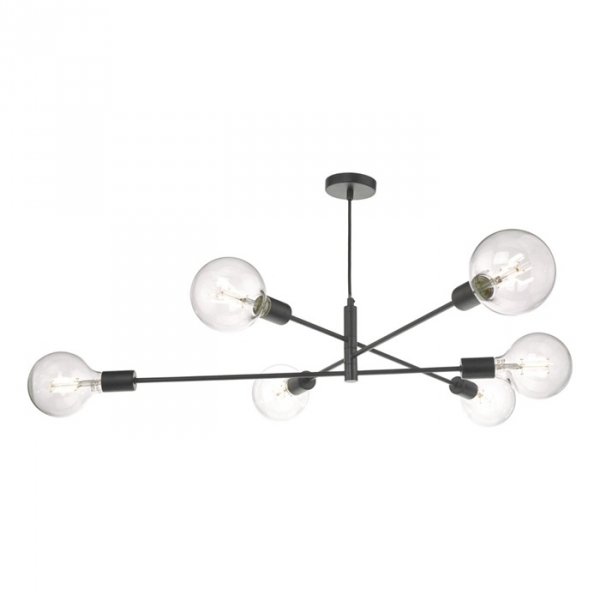 Minimalistyczna Czarna Lampa Wisząca Nowoczesna ALANA ALA0622 DAR LIGHTING